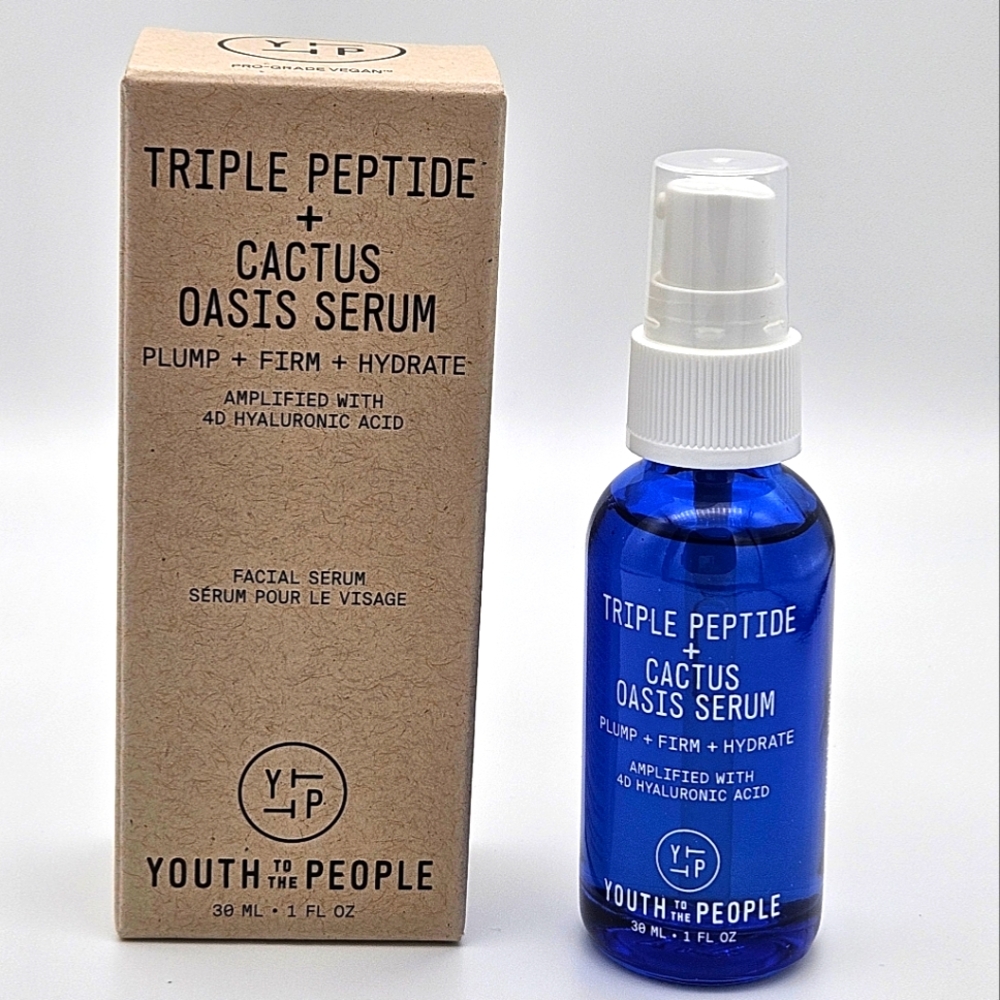 Youth To The People TRIPLE PEPTIDE & CACTUS OASIS SERUM NIB 1oz PRICE DROP!!